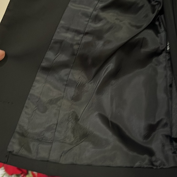 NINE WEST 3 Piece Suit(coat, camisole, pants)Tuxedo Accent, Lined, Sz 2, EUC. - Picture 5 of 15